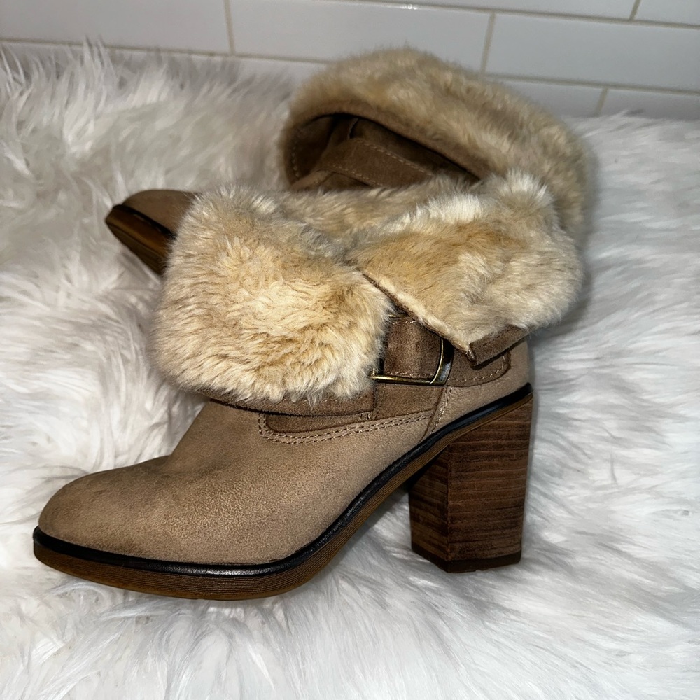 SM New York Womens Fur Booties